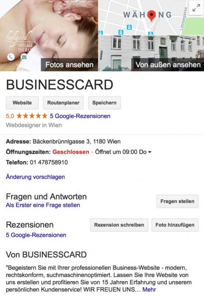 Mit einem Google-Eintrag neue Kunden gewinnen